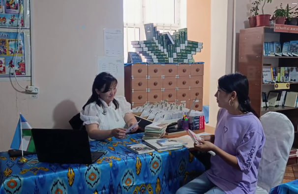 "Kutubxonachining bir kuni" rukni